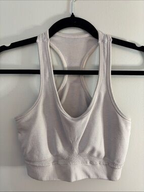 Alphalete white sports bra